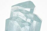 Gemmy, Sky-Blue Aquamarine Crystal With Albite - Pakistan #207176-2